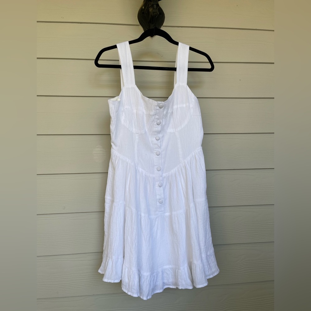 White Dress with Buttons